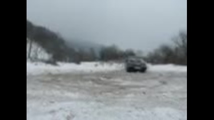 Honda civic snow drift