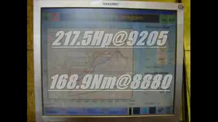 Etitech Dyno test Honda Civic B16 218hp Boci - 01