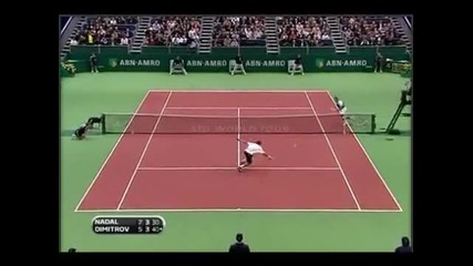 Dimitrov vs Nadal - Awesome Point - Rotterdam 2009