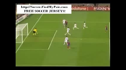 Samuel Eto Goal Barcelona 1 - 0 Manchester United Fc Champions League Final 2009.
