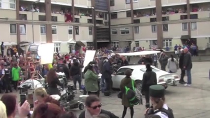 Rihanna Shoots Music Video in Belfast