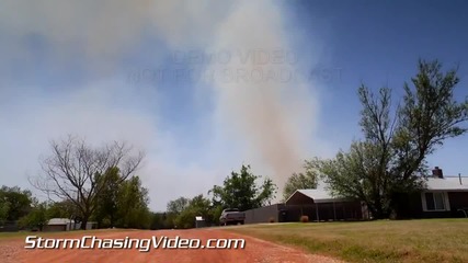 Щетите след горски пожар в Гътри , Оклахома 5.5.2014