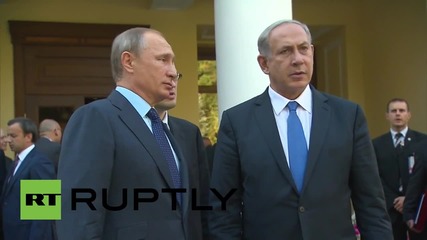 Russia: Putin and Netanyahu shake hands after meeting in Moscow