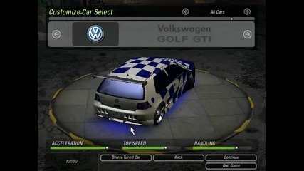 Моите коли в Nfs U2