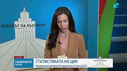 ЦИК обяви избирателна активност към 11:00 часа