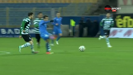 Либан Абди вкара първия гол в мача Левски - Черно море