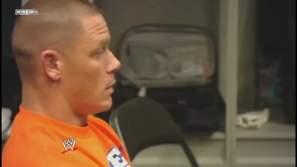 John Cena before his match at Wm 26