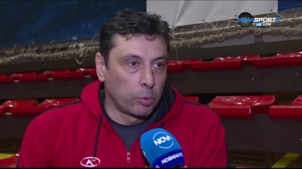 Ники Желязков: Ще опитаме да дадем всичко от себе си в реванша с Олимпиакос