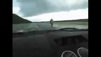 0 - 100 - 0mph Suzuki Gsx - R1000 vs Lamborghini Gallardo 