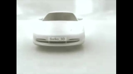 3d анимация Porsche 911 Gtr3
