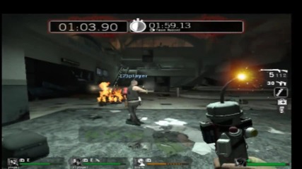 Left 4 Dead multiplayer survival mode gameplay (gravityfree,sl_killer,chokoo)