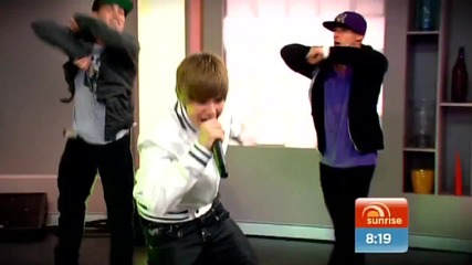 Justin Bieber in Australia on Sunrise [ hight Quality ]