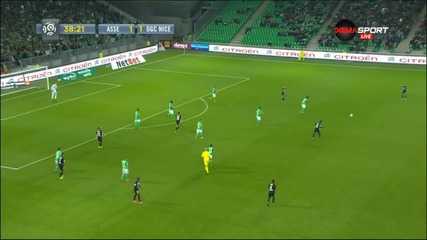 ВИДЕО: Сент Етиен - Ница 1:3 на почивката