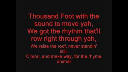Thousand Foot Krutch - Rhyme Animal Lyrics