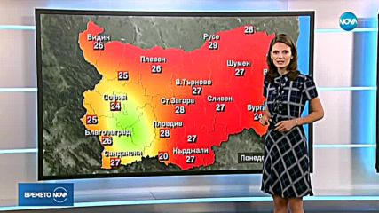 Прогноза за времето (24.06.2018 - централна емисия)