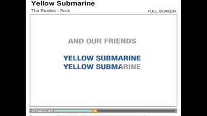 Beatles - Yellow Submarine - Karaoke
