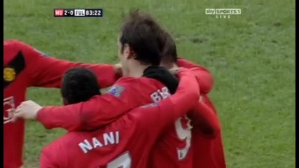 Манчестър Юнайтед 3 - 0 Фулъм Уейн Рууни Втори Гол *hq*