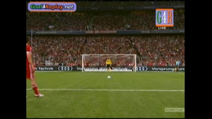 30.7.2009 Байерн Мюнхен - Манчестър Юнайтед 0 - 0 (след дузпи 7 - 6) Ауди Къп