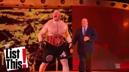 5 huesos rotos por Brock Lesnar: WWE List This!