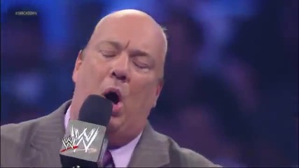 Paul Heyman discusses Cm Punk's attack on Brock Lesnar Smackdown, Aug. 16, 2013