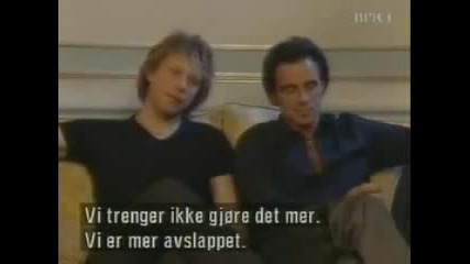 Jon Bon Jovi & Tico Torres Interview Norwegian Tv 2000 