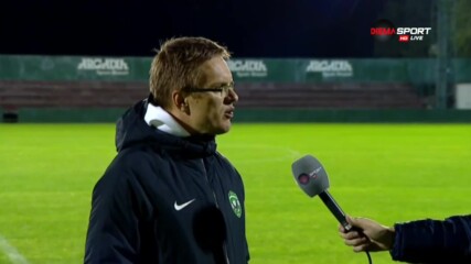Дамбраускас: Знаех, че това ще е труден мач