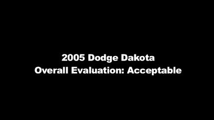 Crash Test 2006 Dodge Dakota