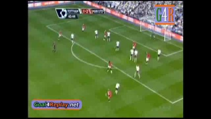 Anderson Goal Tottenham - Manchester Utd 1 - 2 (1 - 2 12/09/2009)