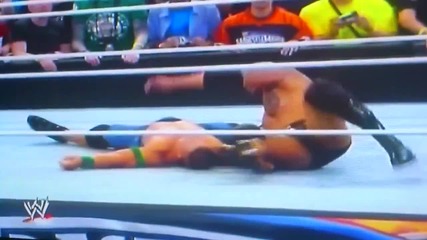 Wrestlemania 28: The Rock - Peoples Elbow to John Cena | 2012
