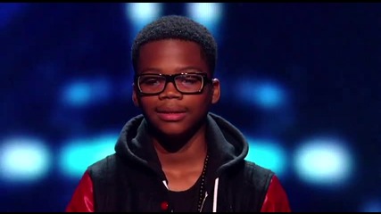 14 годишния рапър Astro изпълнява песен на Еминем - The X Factor Америка 2011
