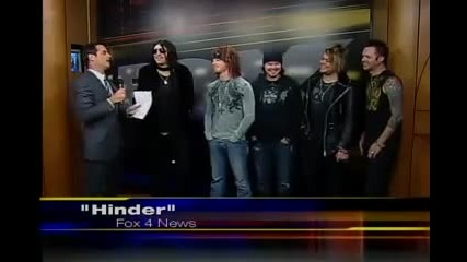 The Rapping Weatherman interviews Hinder 