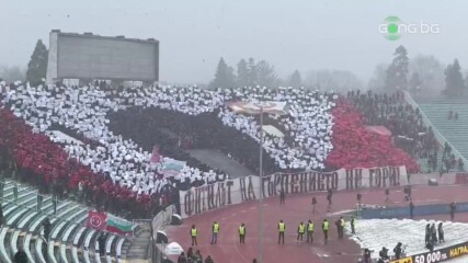 Феновете на ЦСКА с хореография