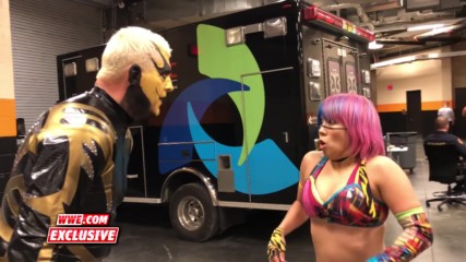 Goldust and Asuka employ a bizarre communication style to discuss Mixed Match Challenge: WWE.com Exclusive, Dec. 18, 201