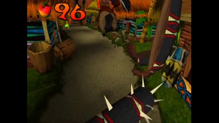 Crash Bandicoot 1 - Level 8 Hog Wild : Clear Gem 