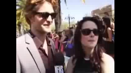Rob And Kristen Interview At Gold Cappet