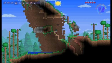 Terraria : Lets play ep2 Първата ми пещера , съкровище и броня
