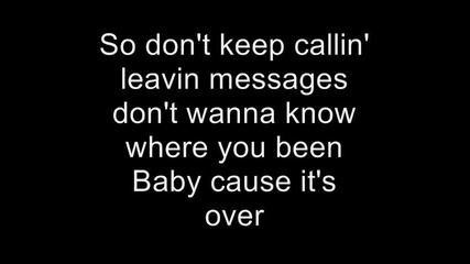 Jesse Mccartney - It s Over Lyrics 
