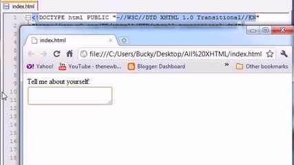 Xhtml and Css Tutorial - 43 - Text Areas