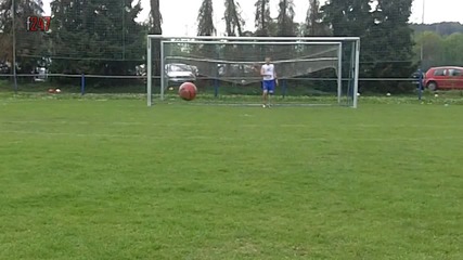 How to Knuckle a Soccer Ball (passing) _ Flatterball Pass _ Slowmotion _ by f247