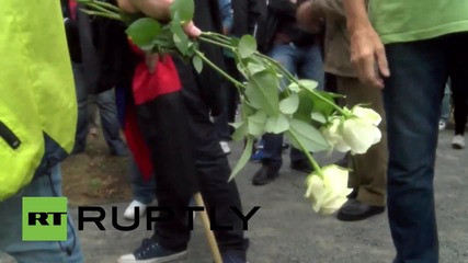 Germany: Nationalists march through Heidenau