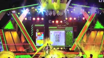 Justin Bieber Gets Slimed At The 2012 Kids' Choice Awards [hd]