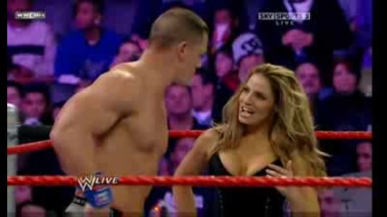 Trish and John cena vs Santino Marella and Beth