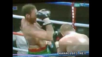 Boxer punches himself in the face