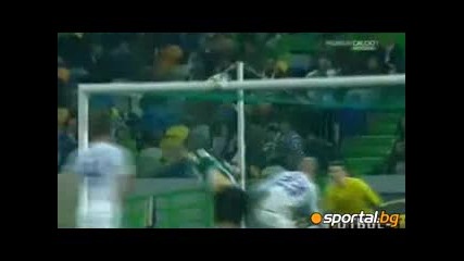 Валери Божинов с гол за Спортинг Лисабон срещу Цюрих