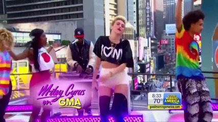 Miley Cyrus - We Can't Stop (live on Good Morning America, Gma)