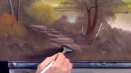 S08 Радостта на живописта с Bob Ross E04 - крайбрежен път ღобучение в рисуване, живописღ