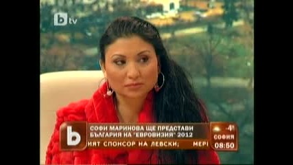 Софи Маринова Ще Представи България На "евровизия" 2012г
