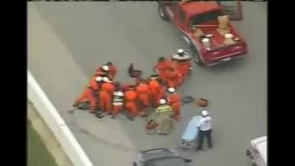 Indy car Crash Kenny Brack 