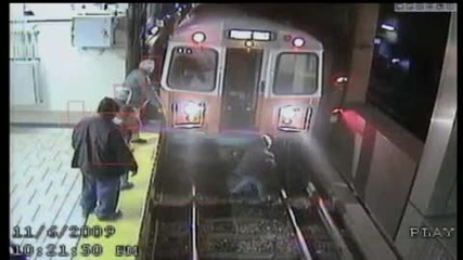 Uncut Video Woman Falls Onto Train Tracks 