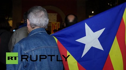 Spain: Catalan activists celebrate independence vote in Barcelona
